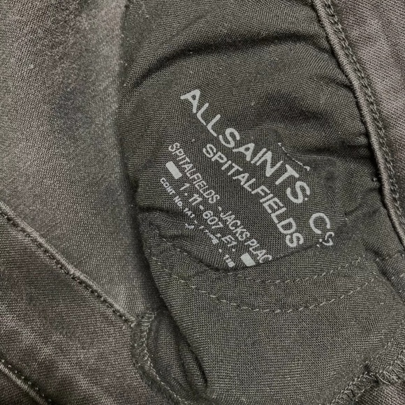 Allsaints Roseport Ashby Skinny Jeans Washed Black - Picture 6 of 6